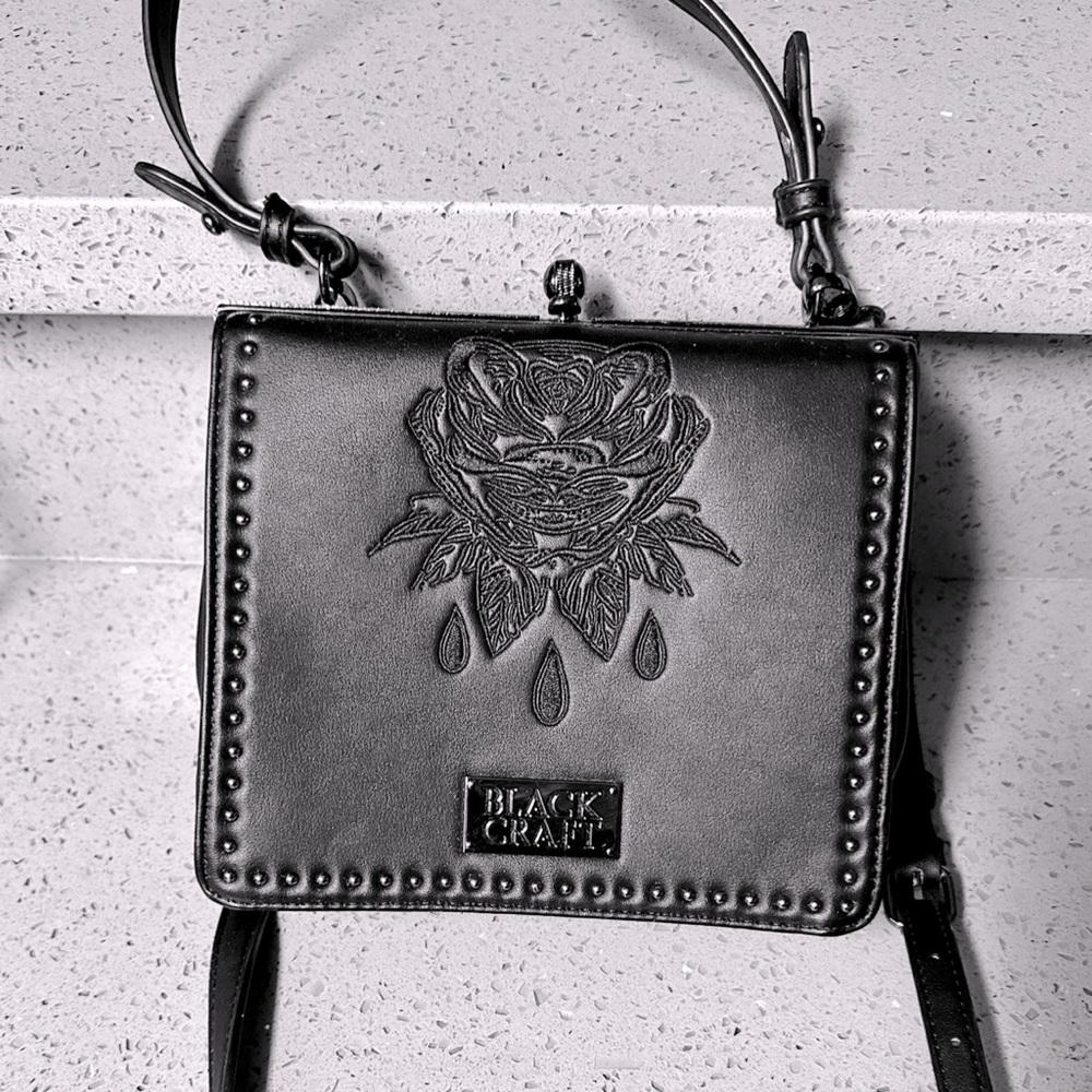 Rare/Sold Out Blackcraft Cult Rose Kisslock Goth Spirits Of The Dead Satchel